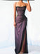 New Arrival Mermaid Lace Spaghetti Straps Black Party Long Evening Prom Dress, OL445