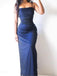 Elegant Mermaid Spaghetti Straps Royal Blue Long Formal Prom Dress Online, OL449