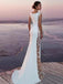 Elegant Sleeveless Mermaid Long Applique A-line Tulle Wedding Dresses,WD796