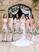 Mismatched Halter V-neck A-line Satin Taupe Bridesmaid Dresses Online, BG150