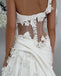 Elegant One Shoulder Applique A-line Satin White Wedding Dresses,WD808