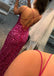 Sparkly Spaghetti Straps Mermaid Sequins Azalea Long Evening Prom Dress, OL413