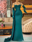 Popular Elegant Mermaid Peacock Spaghetti Straps Evening Prom Dress with Sleeve, OL462