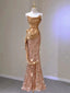 New Arrival Gorgeous Sleeveless Mermaid Satin Prom Dresses, OL398