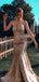 Mermaid Halter Rhinestone Sleeveless Prom Dresses, Sweet 16 Prom Dresses, 12410