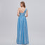 Elegant One Shoulder with Side Split Prom Dresses, OL272
