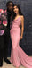 Mermaid Spaghetti Straps Sleeveless Prom Dresses, Sweet 16 Prom Dresses, 12423