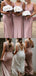 V-neck Sexy Unique Sleeveless Bridesmaid Dresses, BG046