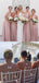 A-line Floor-Length V-neck Sexy Bridesmaid Dresses, BG076