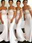 Off-Shoulder Floor-Length Mermaid Sexy Bridesmaid Dresses, BG091
