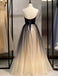 Sweetheart Ombre A-line Cheap Long Prom Dresses, Sweet 16 Prom Dresses, 12365