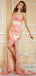 Mermaid Applique Side Slit Long Prom Dresses, Sweet 16 Prom Dresses, 12491