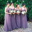 Online Convertiable Mismatched Tulle Long Bridesmaid Dresses, WG167