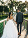 Sweetheart Organza Ball Gown Wedding Dresses, Cheap Wedding Gown, WD689