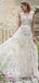 V-Neck Flower Cheap Wedding Dresses Online, Cheap Unique Bridal Dresses, WD602