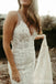 Straps Mermaid backless Handmade Lace Wedding Dresses,WD785