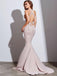 Sexy Mermaid Simple Halter Long Evening Prom Dresses, Evening Party Prom Dresses, 12344