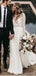Two Pieces Long Sleeves Lace Wedding Dresses Online, Cheap Wedding Gown, WD666