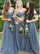 Cheap Off Shoulder Long Bridesmaid Dresses, BG029
