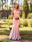 Formal Mermaid Spaghetti Straps long Prom Dresses, BG089