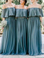 Elegant Off-the-shoulder Floor-Length Bridesmaid Dresses, BG115