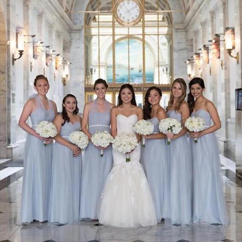A-line Tulle Sleevless Bridesmaid Dresses Online, Cheap Bridesmaid Dresses WG810