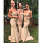 Sweetheart Strapless Mermaid Floor Length Cheap Bridesmaid Dresses Online, WG554