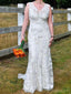 Lace Mermaid V Neck Cheap Wedding Dresses Online, Cheap Bridal Dresses, WD520