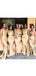Mermaid Gold High Slit Long Bridesmaid Dresses Gown Online, WG1029