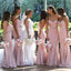 Mermaid Sweetheart Sleeveless Pink Long Bridesmaid Dresses Online, WG861