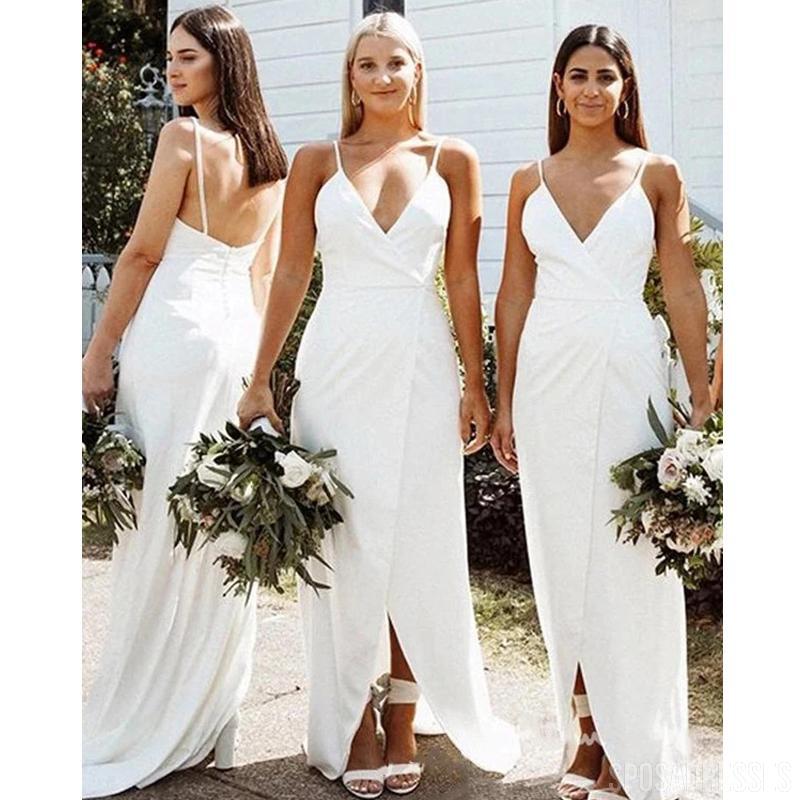 Spaghetti Straps  Long Bridesmaid Dresses Online, Cheap Bridesmaids Dresses, WG728