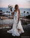 Sexy Straps Lace Mermaid Boho Wedding Dresses Online, WD731