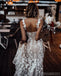 Sexy Straps Lace Mermaid Boho Wedding Dresses Online, WD731