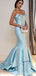 Sexy Blue Mermaid Sweetheart Long Party Prom Dresses, Cheap Dance Dresses,12544
